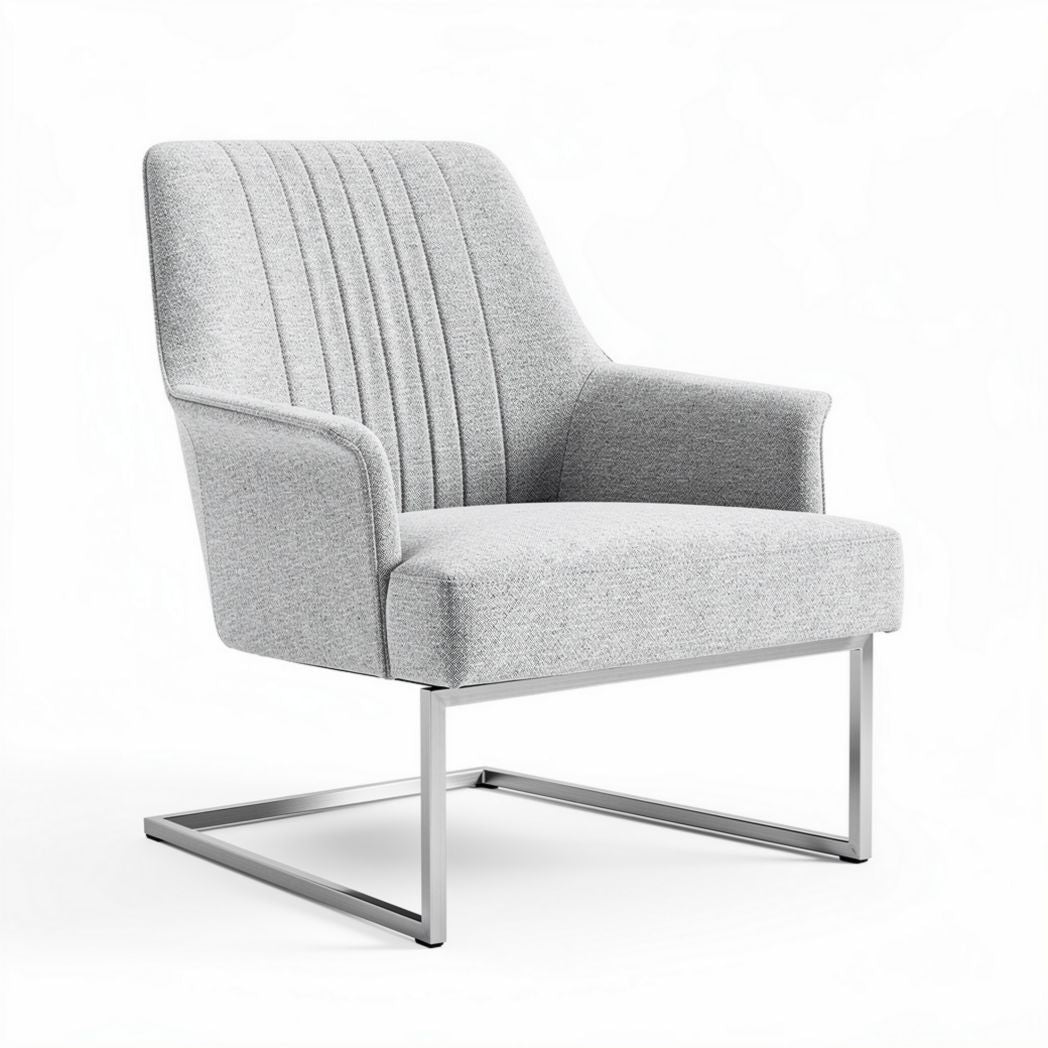 Fabric Armchair for Modern Living Spaces – Metal Frame – 70 x 70 x 85cm