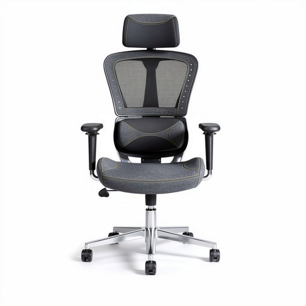 Ergonomic Office Chair for Comfortable Seating and Support – Mesh Fabric and Metal – 45 x 60 x 120cm