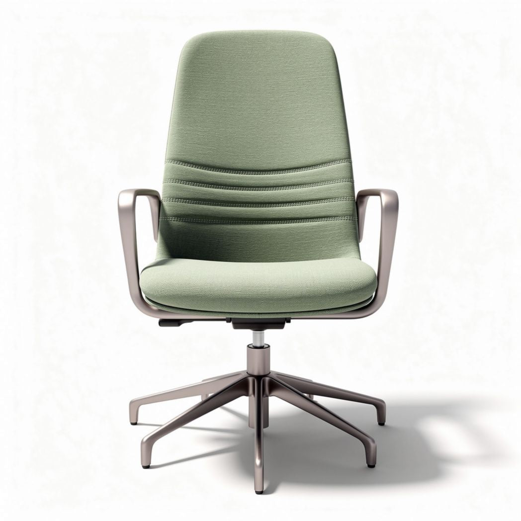 Office Ergonomic Swivel Chair for Comfortable Seating – Fabric and Metal – 55 x 55 x 90cm