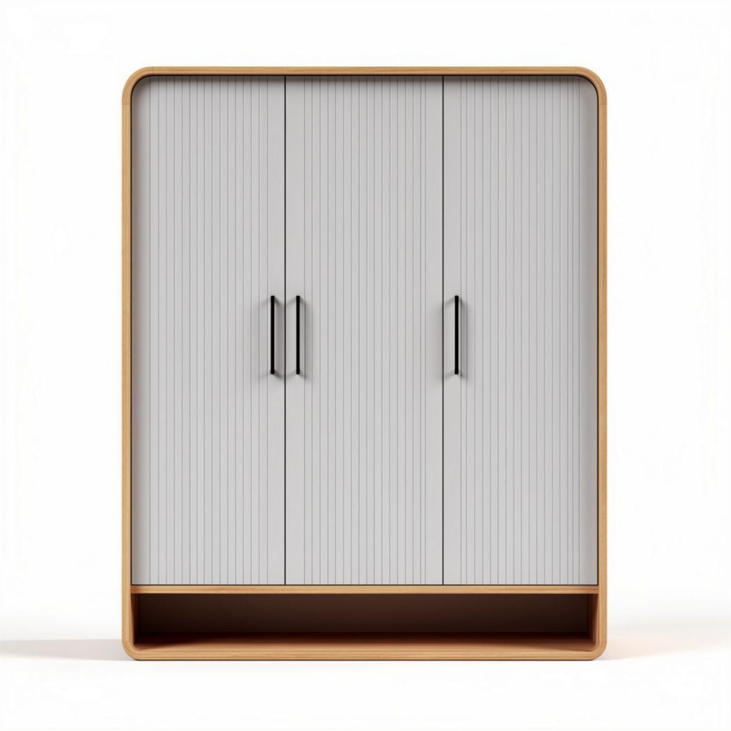 Cabinet with Three Doors for Living Room Organization – Wooden Construction – 120 x 40 x 160cm