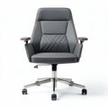 Office Task Chair with Adjustable Height and Armrests – Upholstered Fabric – 60 x 60 x 120cm