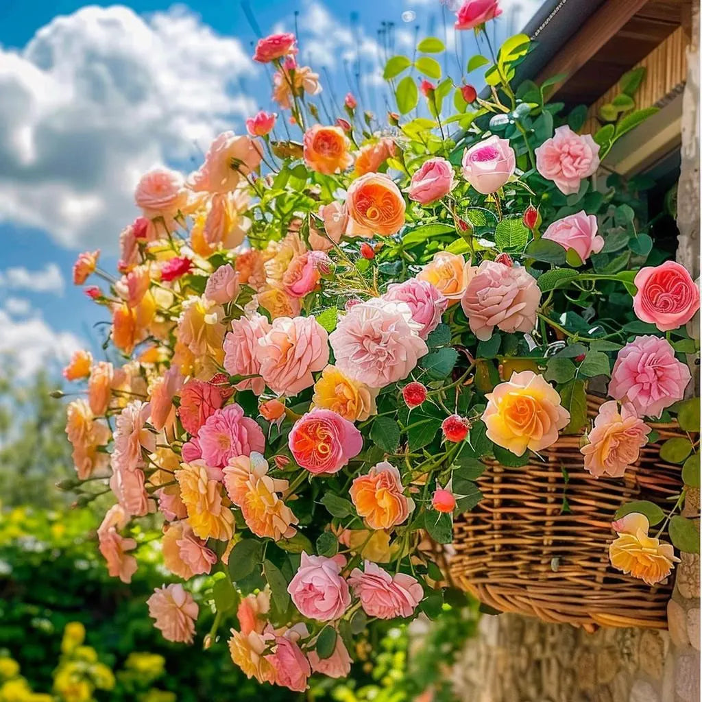 Colorful Climbing Rose Seeds: 20/100/200 Pack for Vibrant Blooms(20 Seeds)